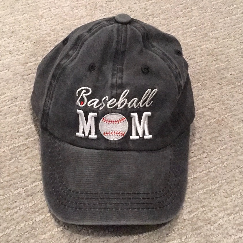New Baseball Mom Adjustable Hat